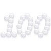 PUDSIRN Lot de 100 Pots Ronds vides de 5 g pour échantillons de Produits cosmétiques avec Couvercle en Plastique pour crèmes,