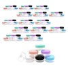 PUDSIRN Lot de 100 Pots Ronds vides de 5 g pour échantillons de Produits cosmétiques avec Couvercle en Plastique pour crèmes,