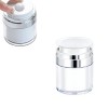 3 Pots Airless Pump Bottles Cosmetic Cream Jar, Refillable Drunk Elephant Container Vacuum Bottle, Portable Flacon Voyage Con