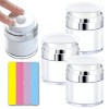 3 Pots Airless Pump Bottles Cosmetic Cream Jar, Refillable Drunk Elephant Container Vacuum Bottle, Portable Flacon Voyage Con