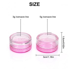 Lot de 11 petits pots cosmétiques vides de 5 ml, pots déchantillons transparents pour récipient cosmétique, petits pots en p