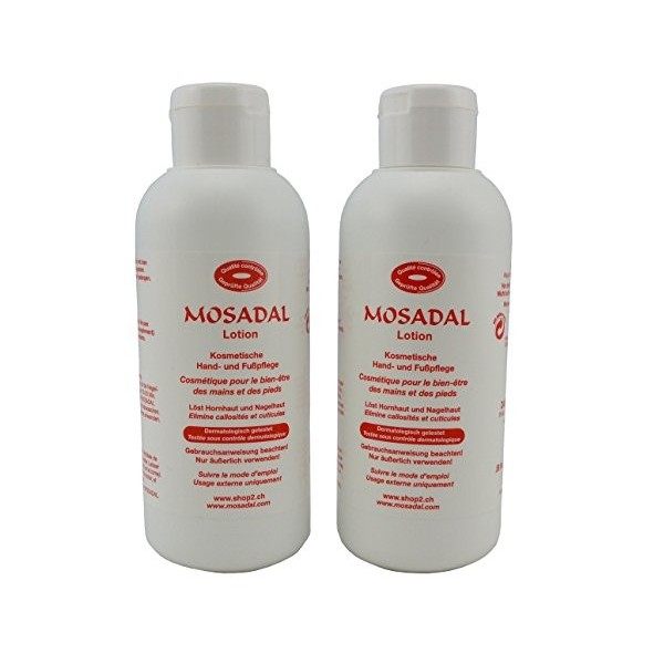 mosadal Lotion 500ml - COSMéTIQUE NATUREL Peg et sans parfum, résout cornée et cuticules, Cosmétique mains et Podologie