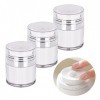 Feliciay Lot de 3 distributeurs de pompe Airless de 30 ml rechargeables de voyage pompe à vide pour le sous-paquet de cosméti