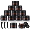 12 Pcs Pots de Crème Vides, 20ml Pot à cosmétiques, Verre Cosmétique, Contenant Réutilisable, Pots de Voyage avec Couvercle p