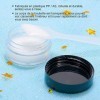 ZITFRI 60 Pcs Pots Cosmétiques Vide Noir 5ml en Plastique Clair Petit Pot de Voyage 5g pour Lotion Crème Shampooing Pot Échan