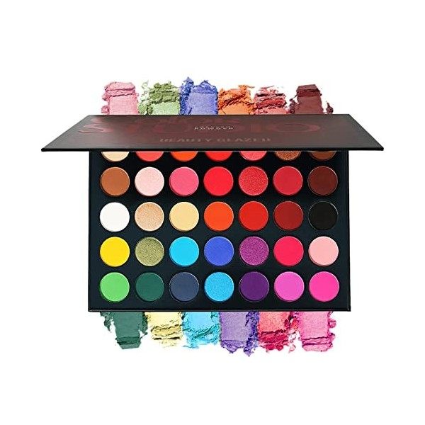 Palette de fards à paupières 48 couleurs exotiques Flavors Luxurious Blendable Glitter Shimmer Matte Eye Shadow Facile à colo