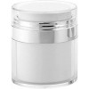 Gcroet Pots de Crème sous Vide, Pompe sans Air, 50ml Pompe Vide Rechargeable Bouteille Crème de Crème Portable Distributeur d