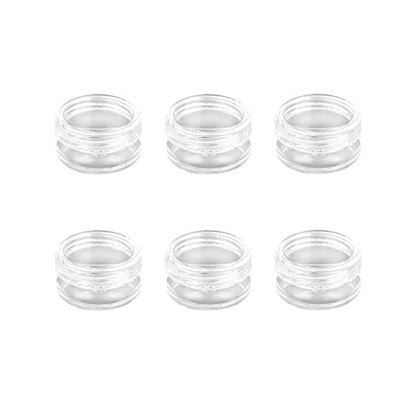 CUHZA 6 Pièces Contenants Cosmétiques， pots Vides de Contenants Déchantillons Cosmétiques de 10 ml/10g，Mini Pots Cosmétiques