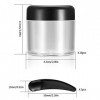 20 Pièces Pot Vide Cosmétiques, Recipient Cosmetique Vide Pots Transparent Plastique, Petite Pots avec Spatule pour Maquillag