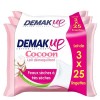 DemakUp Cocoon Lingettes à démaquiller - Visage et Yeux - Peaux Sèches à Très Sèches - 3x25 Lingettes démaquillantes