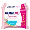 DemakUp Cocoon Lingettes à démaquiller - Visage et Yeux - Peaux Sèches à Très Sèches - 3x25 Lingettes démaquillantes