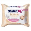 DemakUp Sensitive Lingette à Démaquiller - Visage et Yeux - Peaux Sèches et Sensibles - 23 Lingettes