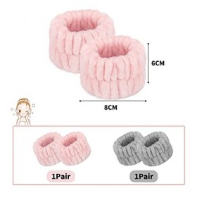 WOOXDYUK Lot de 4 serviettes de poignet en microfibre pour le lavage du visage et du visage