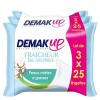 DemakUp Fraîcheur Lingettes à démaquiller - Visage et Yeux - Peaux Mixtes à Grasses - 3x25 Lingettes démaquillantes