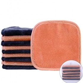 Polyte - Serviettes démaquillantes en microfibres Premium - soin du visage - moelleux/hypoallergénique/sans produits chimique