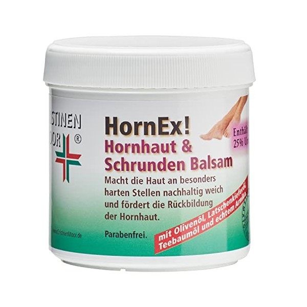 CristinenMoor │ HornEx ! Baume pour callosités et crevasses contenant 25% durée I Élimine de manière fiable les callosités e