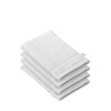 De Witte Lietaer 194691 Stephanie Lot de 4 Gants de Toilette Coton Gris Clair 540 g/m² 15 x 22 x 1 cm