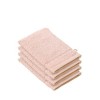 De Witte Lietaer 194691 Stephanie Lot de 4 Gants de Toilette Coton Gris Clair 540 g/m² 15 x 22 x 1 cm