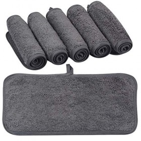 Coton Démaquillant Lavable, 6 Pcs Disque Démaquillant Réutilisable Doux  Microfibre Visage Démaquillant Double Face Disponible