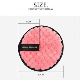 Tissu Démaquillant Réutilisable, Coton Demaquillant Lavable, Microfibre Molle À Double Face Eponges Et Lingettes Démaquillant