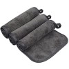 KinHwa Serviette Visage Démaquillante Réutilisable Microfibre Décapant Lavable Débarbouillette Ultra-douce gray 6Pack