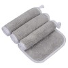 KinHwa Serviette Visage Démaquillante Réutilisable Microfibre Décapant Lavable Débarbouillette Ultra-douce gray 6Pack