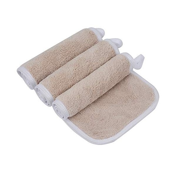 KinHwa Serviette Visage Démaquillante Réutilisable Microfibre Décapant Lavable Débarbouillette Ultra-douce gray 6Pack