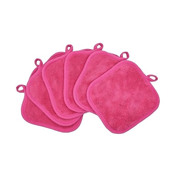 BloomSesame Lot de 12 chiffons démaquillants réutilisables en microfibre douce pour le visage, les yeux, les lèvres - 5 x 5in