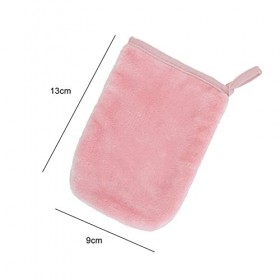 Gant Démaquillant Microfibre,Gant Nettoyant Visage,3x Serviettes Démaquillantes En Microfibres,Gants Démaquillants Lavables E