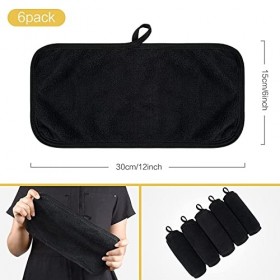 KinHwa serviette demaquillante lavable microfibre Serviette Visage De luxe Ultra-douce pour un usage quotidien 15cm x 30cm 6 