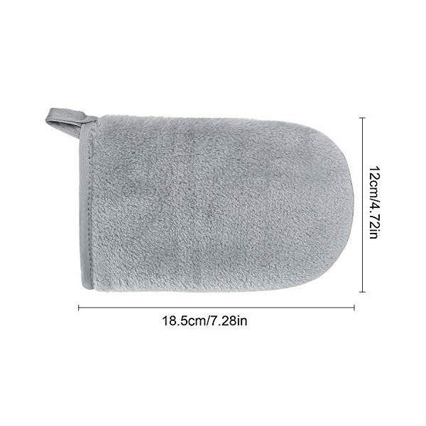 Diealles Shine Lot de 3 Gants Démaquillants en Microfibre Réutilisables et Lavables pour le visage - Élimine Tout le Maquilla