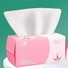 Lot de 100 serviettes jetables en coton doux pour le lavage et le séchage, lingettes faciales pour le nettoyage, les soins de