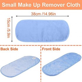 8 Pièces Chiffon Démaquillant, Lingette Demaquillante Lavable Microfibre Ultra Douce Serviette Visage Démaquillante Réutilisa