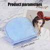 4 Pièces Gants Démaquillants en Microfibre Réutilisables et Lavables pour le visage,Serviettes démaquillantes en microfibres 