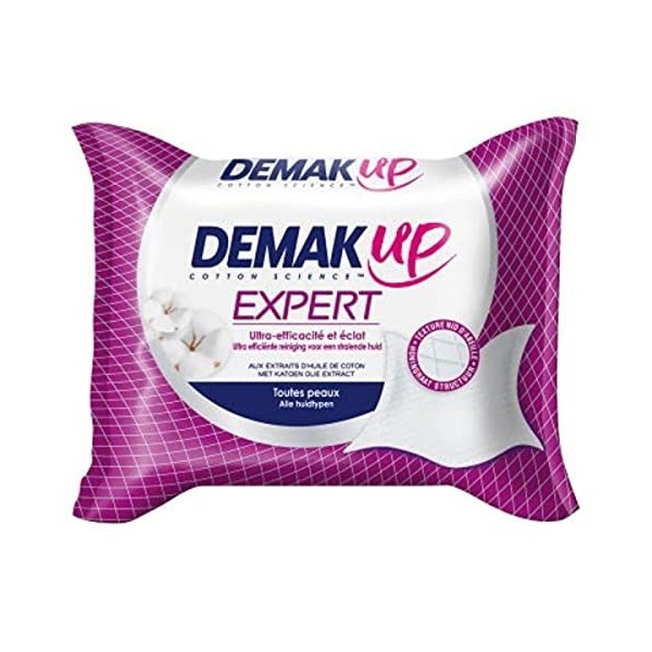 DemakUp Lingettes démaquillantes Expert visage & yeux - Le paquet de 23 lingettes