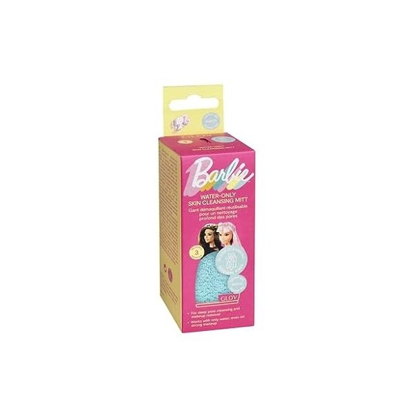 Barbie™ GLOV® Gant de Toilette Nettoyant Visage Serviette Microfibre Lingettes Nettoyantes Demaquillage Visage Soin Visage Dé