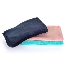7th Heaven Lot de 3 chiffons de nettoyage doux noir, bleu sarcelle et blush 