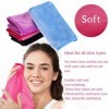 WLLHYF 4 Pcs Chiffons Démaquillants Maquillage Enlever Les Serviettes De Visage Enlèvement Réutilisable Chiffon De Nettoyage 