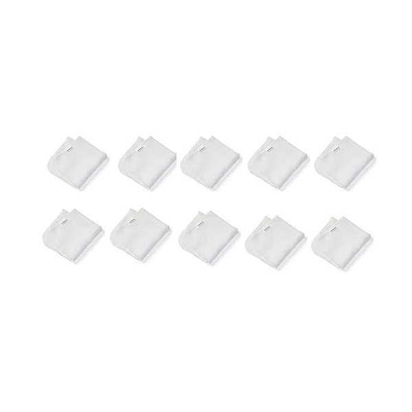 Manicare Lot de 10 chiffons en mousseline pour le visage, démaquillants, réutilisables, respectueux de lenvironnement, doux 