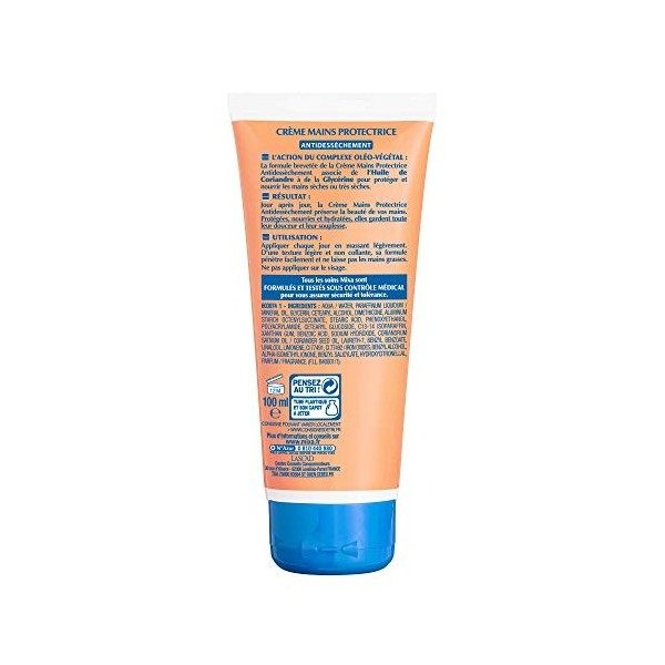 Mixa Intensif Peaux Sèches - Crème Mains Protectrice Antidessèchement aux huiles 100 % végétales - 100 ml