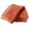 Sue Rossi Lot de 4 gants de toilette en coton peigné égyptien 30 x 30 cm, très doux et absorbants, à séchage rapide, 600 g/m²