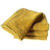 Sue Rossi Lot de 4 gants de toilette en coton peigné égyptien 30 x 30 cm, très doux et absorbants, à séchage rapide, 600 g/m²