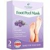 Masque Peeling Pied Peaux Sèches - Chaussette Exfoliante Pied, Peeling Lavande 2 PAIRES - Foot Peel Mask by PLANTIFIQUE -Call