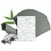EcoFeminii Lot de 100 feuilles de papier buvard naturel pour une peau claire, propre et mate pour éliminer lhuile du visage,