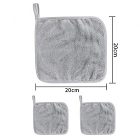 Lot de 2 chiffons démaquillants réutilisables en microfibre ultra doux, de qualité supérieure, hypoallergéniques, sans produi