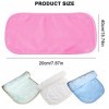 CUHZA Lot de 4 serviettes démaquillantes, serviettes en microfibre pour le visage, chiffons démaquillants lavables et réutili