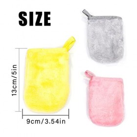 LEEQ Gant Démaquillant Microfibre Réutilisable,Gant Démaquillant lavable Microfibre,Gant Nettoyant Visage,Démaquillant Chiffo