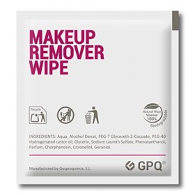 GPQ - Lingette Démaquillante Visage | Boîte avec 250 unités | Amenities Nettoyant Visage | Hydratant - Peau douce - Sans para