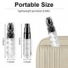 DGUSO 4 Pcs 5ml Vaporisateur Parfum Vaporisateur Parfum Voyage Vaporisateur Parfum Vide Flacon Parfum Rechargeable Mini Flaco