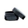 1 pot vide en plastique noir rechargeable de 10 ml gel UV, conteneur de voyage, maquillage, échantillons, crèmes, nail art 